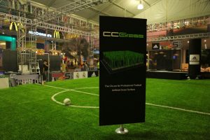 Поле с синтетическим покрытием для матча ESPN от CCGrass