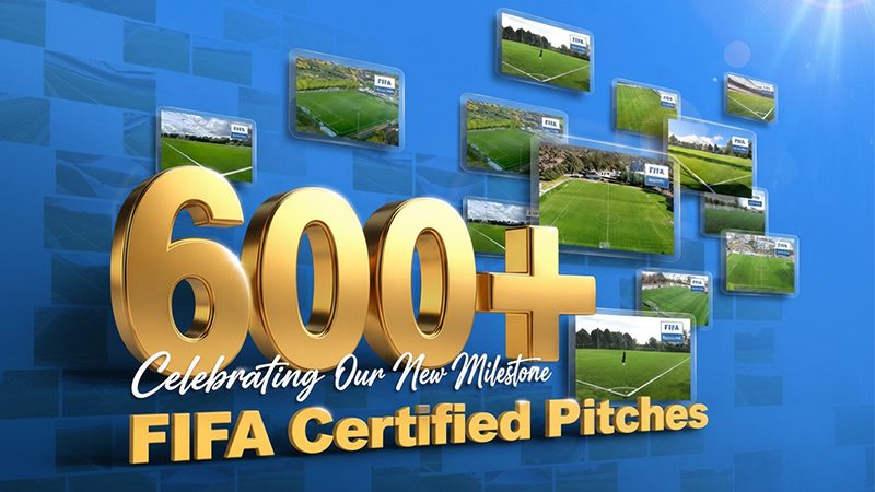 CCGrass превысила отметку в 600 футбольных полей, сертифицированных FIFA, по всему миру
